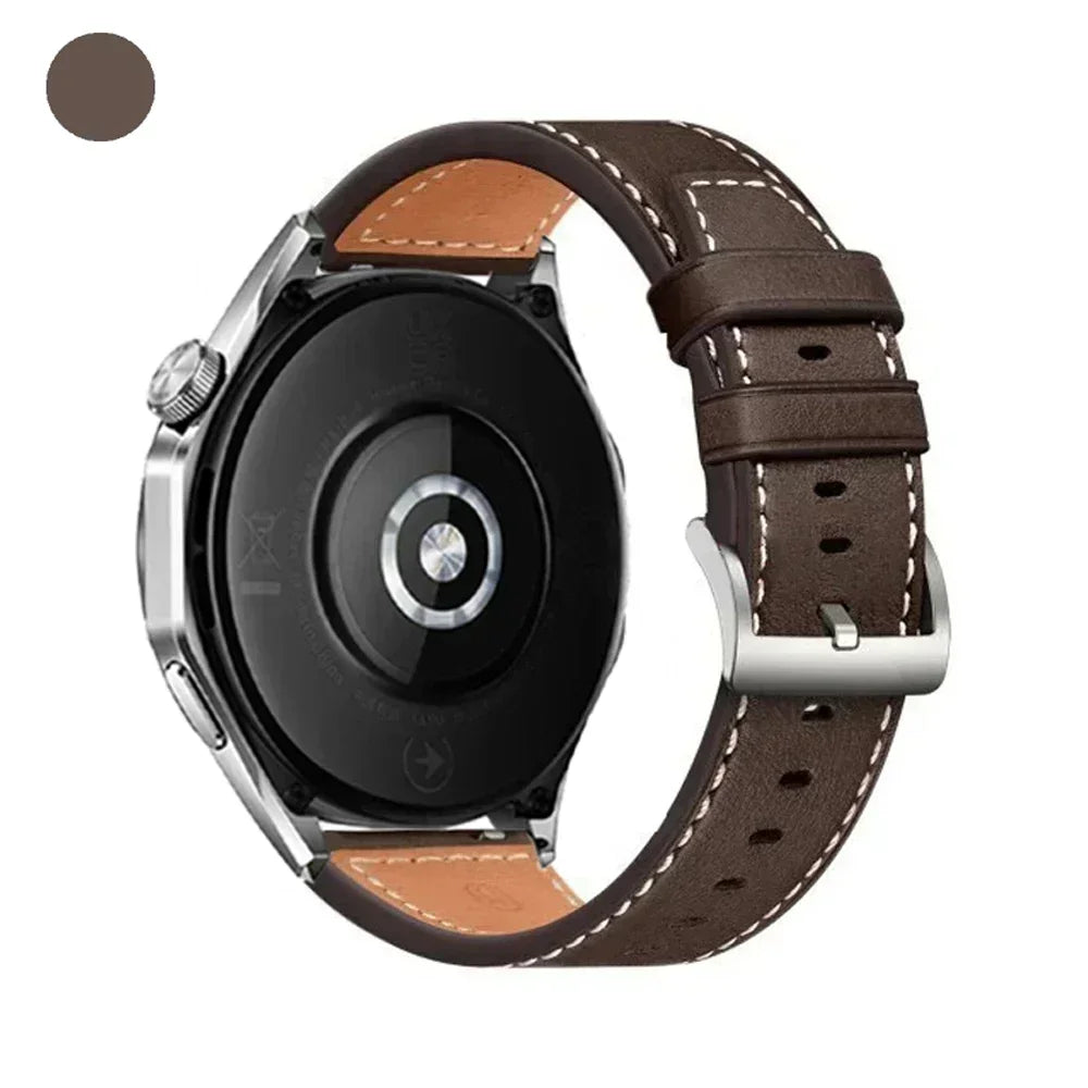 20mm 22mm Strap For Samsung Galaxy watch 7/6/4/5 pro/classic/gear s3/active 2 Soft Leather Wristband for Huawei GT 5 4 3 2 Band