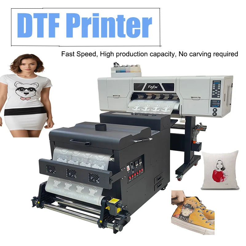 60cm Fayon DTF Printer Printing Machine High Quality With Dual XP600 High Resolution