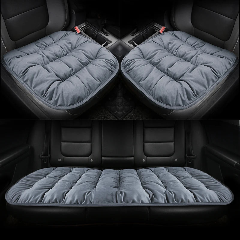 Car Seat Cushion Seat Cover General Front Rear Full Set Down Feather Breathable Protector Mat Pad Auto Accessories for Most Cars