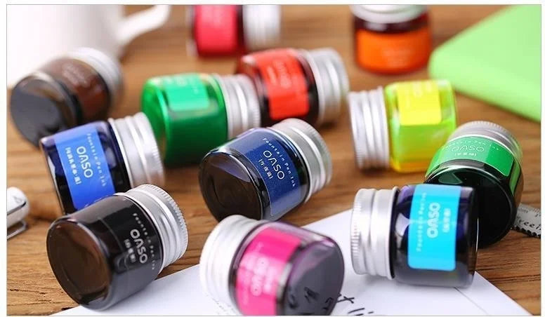 20ml Smooth Colorful Liquid Ink Bright Comics Ink Refill Without Fountain Pen Ink Pen Carbon Office School Stationery 03826