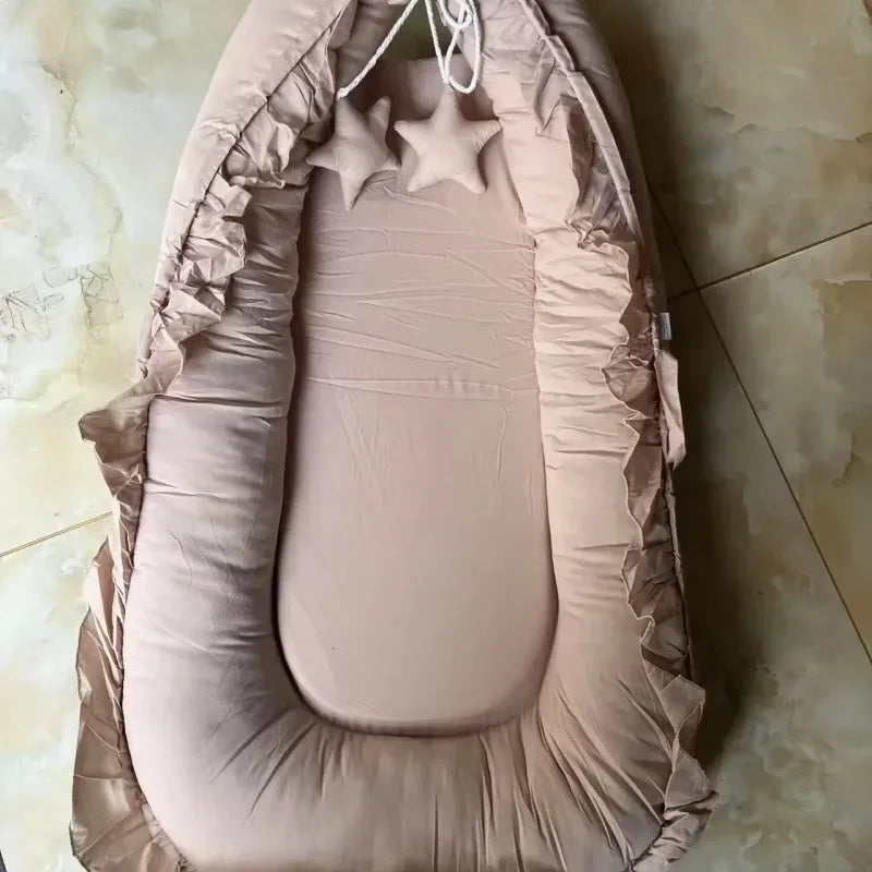 Removable Sleeping Nest for Baby Bed Crib with Pillow Travel Playpen Cot Infant Toddler Infant Cradle Mattress Safety Bed in Bed