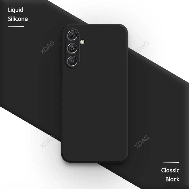 Original Phone Case for Samsung Galaxy M35 5G 6.6" SM-M356B SM-M356B/DS Soft Simple Liquid Silicone Camera Protection Back Cover