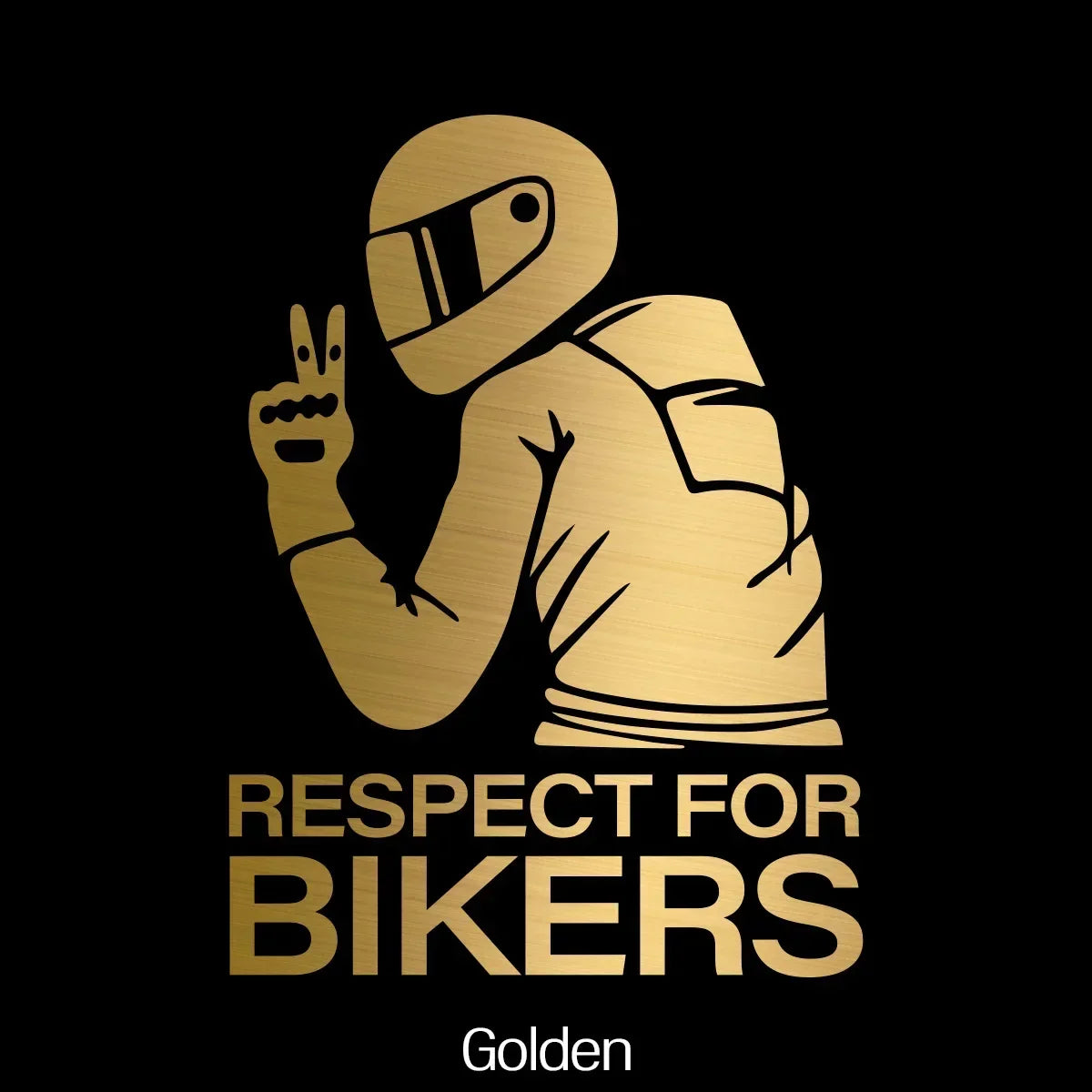 Respect for Bikers Car for Bikers Personality Laser Reflective Sticker Motorcycle Rider Electric Friends Creative Tools Amagi