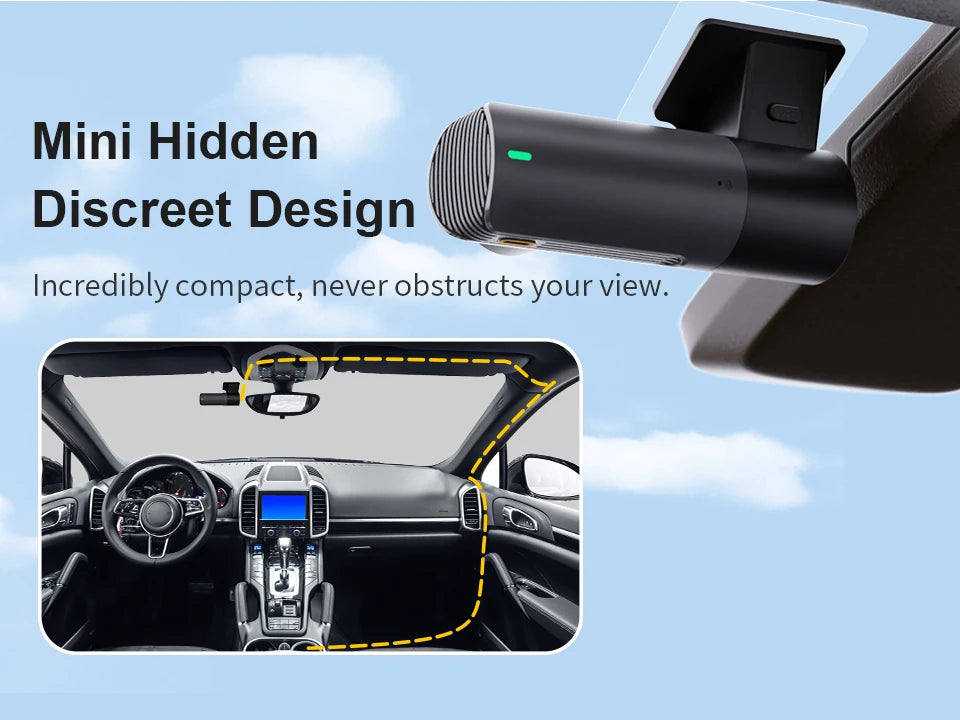 2K Dash Camera For Car DVR Dash Cam In The Car KAWA D5 Video Recorder Emergency Voice Control Night Vision WiFi APP Monitor WDR