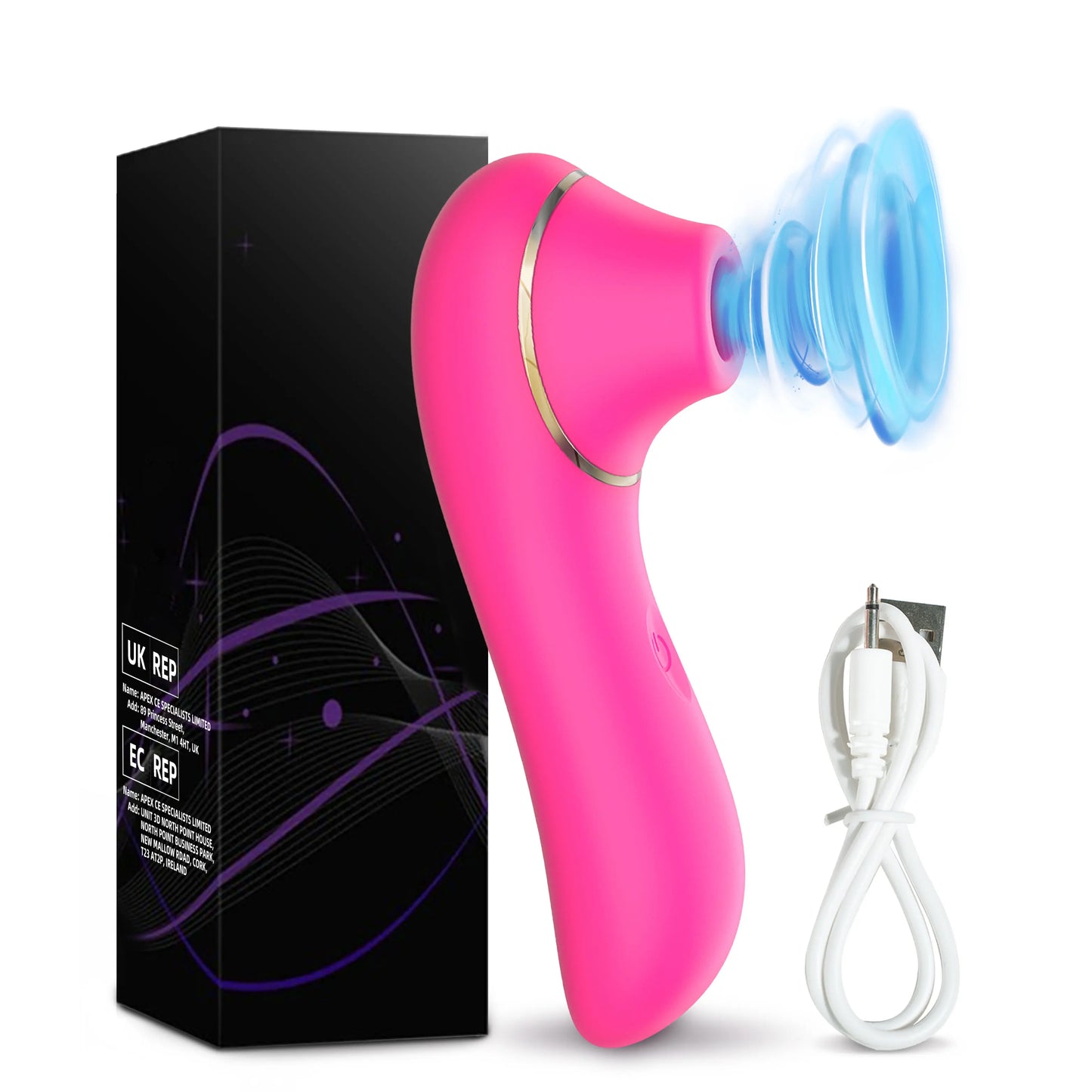 Sucking Vibrator with 5 * 5 Suction Female Clitoral Stimulator Nipple Masturbator Sex Toy for Women Adult Couples Pleasure