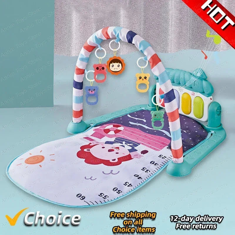 Baby Toys Music Pedal Piano 0-1 Year Old Newborn Piano Game Pad Toddler Christmas Gift Mother and Child Supplies New