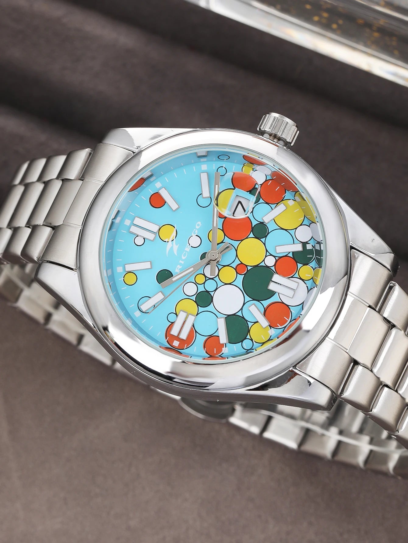 Classic Men's Quartz Watch Luxury Fashion Calendar Date Clock Round Glass Mirror Stainless Steel Business Wristwatch for Gifts ﻿