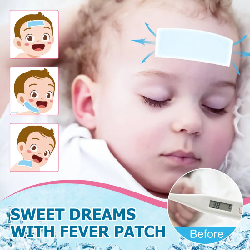 2/10/20Pcs Baby Cooling Patches for Fever Discomfort & Pain Relief, Kids Adults Cooling Relief Fever Reducer Sticker for Summer
