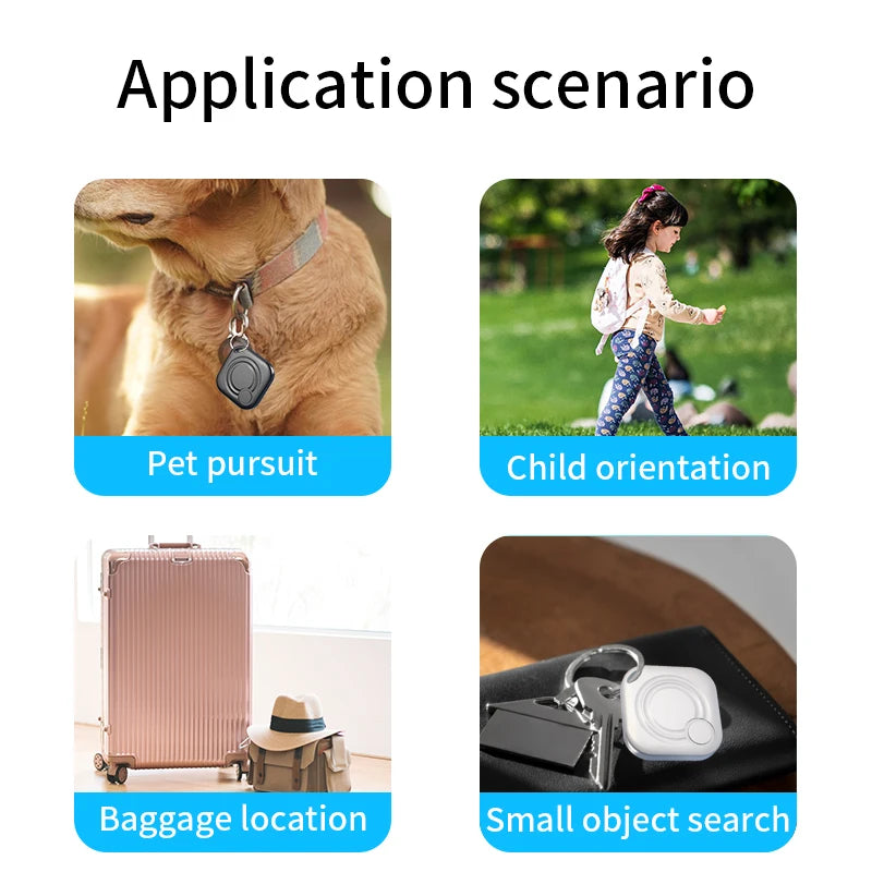 Mini Smart Tracker Bluetooth Key Positioner Anti Lost Reminder Device with Apple Find My APP MFI Rated Car Key Pet Kids Finder