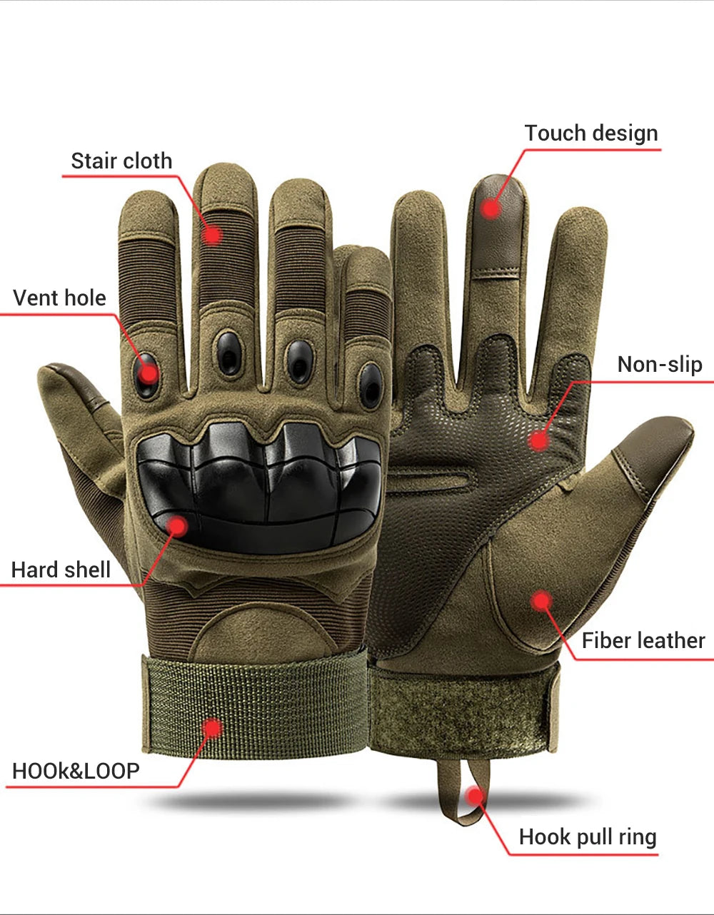Motorcycle Gloves Touch Screen Motorbike Riding Gloves Summer Breathable Moto Gloves Full Finger Motocross Guantes Gloves