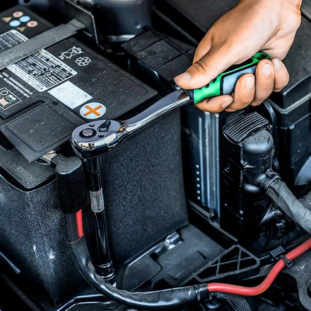 Ratchet Socket Wrench Set 1/4 3/8 1/2 Combination Motorcycle Car Repair Hand Tools Spanner Sleeves Head Auto Repairing Kit