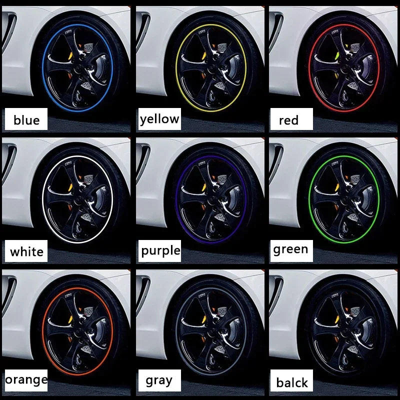 Automotive wheel hub decorative strip protective ring tire protective ring modification universal tire anti-collision strip