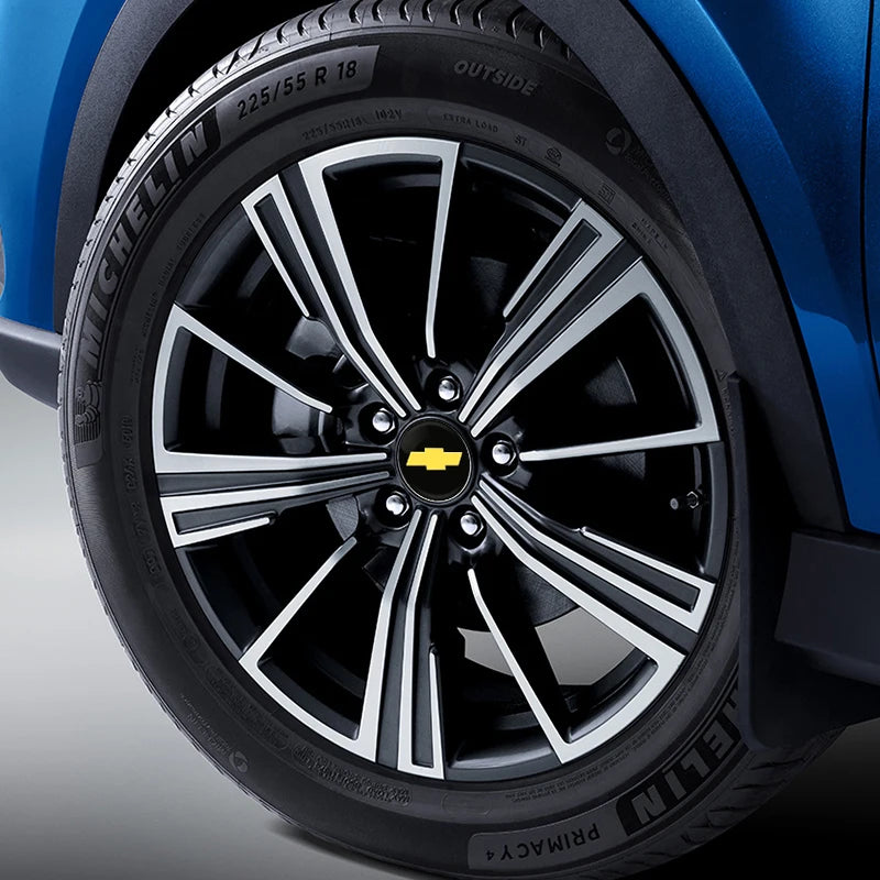 56mm Car Wheel Center Decal Hub Sticker for Chevrolet Logo Lacetti Aveo Cobalt Cruze Malibu Trax Camaro Sail Captiva Epica Lova