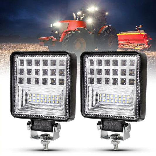 1pair/2pcs 4inch Spot Flood Combo LED Work Light Bar 12V 24V for Offroad Truck Boat ATV 4X4 Car Driving Barra LED Fog Lights