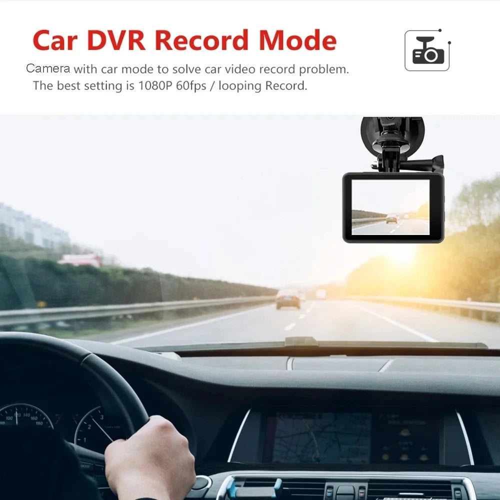 5K Action Camera 4K60FPS Dual IPS Touch LCD WiFi 170° DVR Action Cam 30M Waterproof 5X Zoom Sports Camera With Remote Control