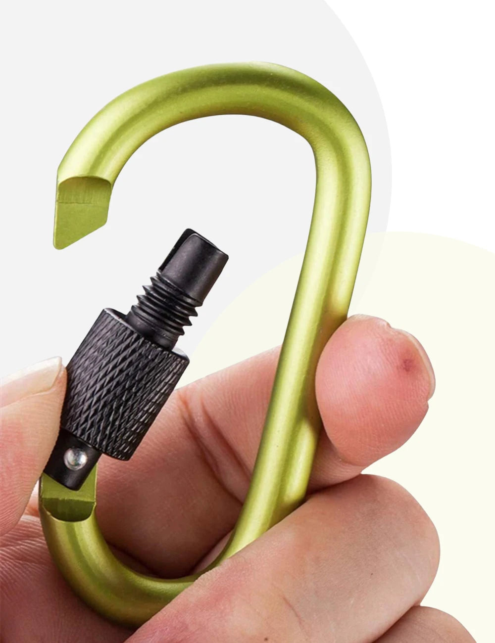 1pcs Aluminum Carabiner D-Ring Key Chain Clip Snap Hook Karabiner Camping Keyring 8 Colors
