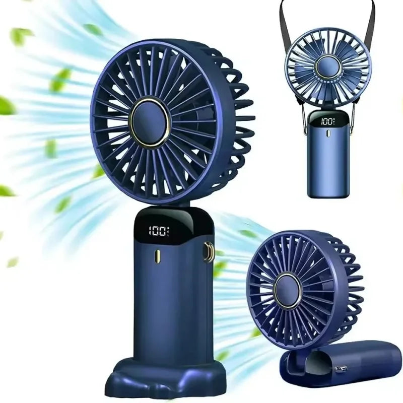 Electric Fan Portable Air Conditioner Mini Cooler Rechargeable Neck Fans for Home Free Shipping Hand Usb Conditioning Blades