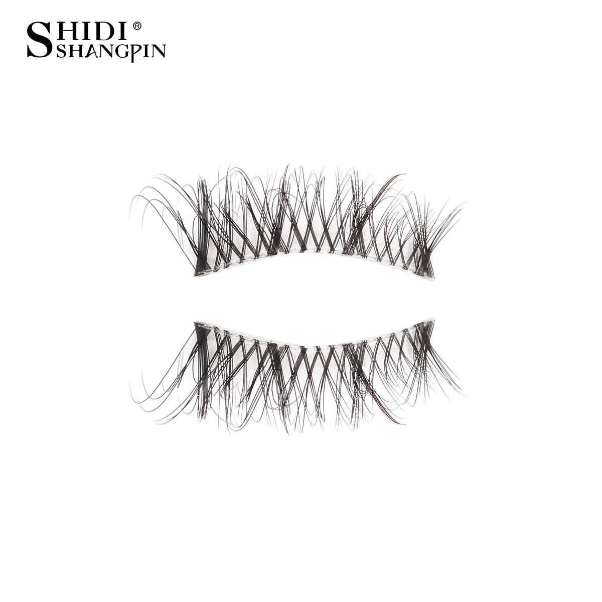 3/5/10Pairs Half False Lashes Natural Short 3D Cat Fake Mink Eyelashes Extension Winged Fluffy Wispy Faux Cils Clear Band Makeup