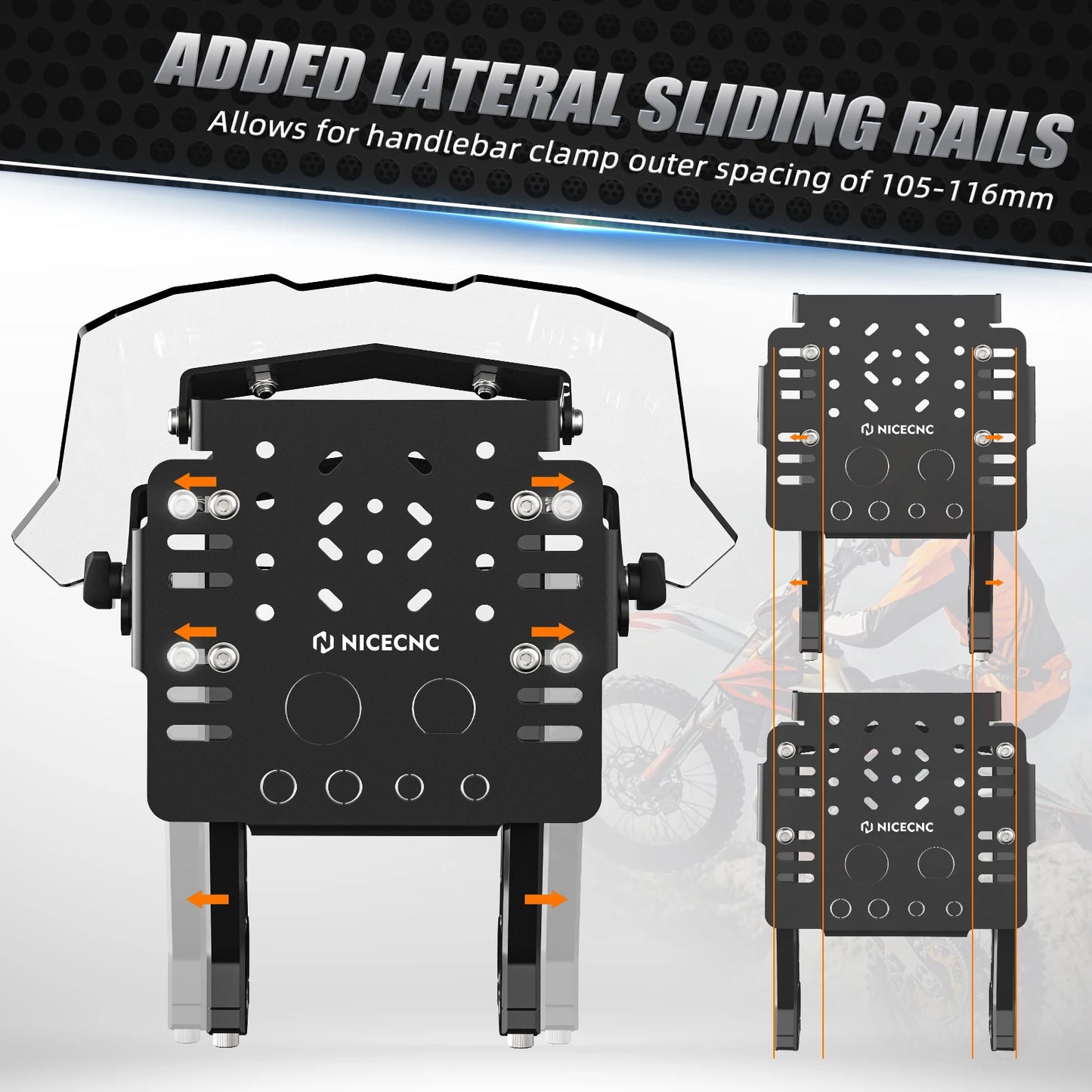 For KTM 2004-2024 EXC 300 EXCF SX SXF XC XCF XCW XCFW TPI 125 250 350 400 450 500 Universal GPS Mount Bracket Mini Fairing Kit