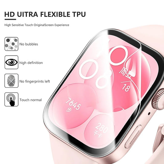 Hydrogel Film For Huawei Watch Fit 3 Smartwatch HD Soft Anti-Scratch Screen Protector Accessories For Huawei Watch Fit3 No Glass