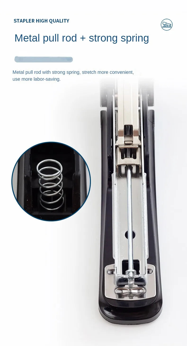 M&G Dual Mode Stapler Business Metal Durable Stapler #12 Office Supplies Single Pack Black/Gray Fits 24/6 & 26/6 Nail Patterns