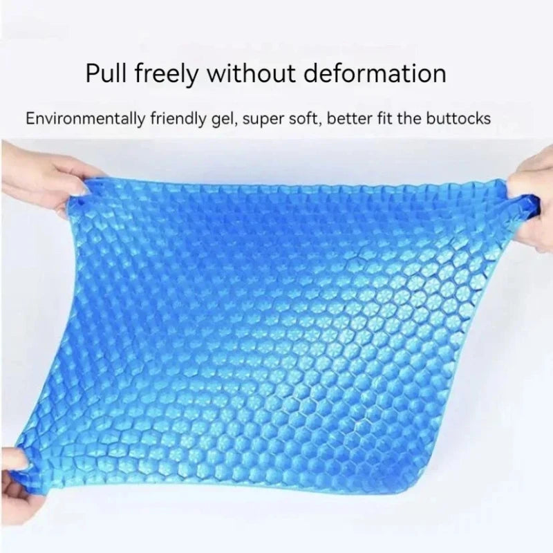 Car Gel Seat Cushion 3D Honeycomb Cool Breathable Cool Seat Cushion Car Home Office Chair Seat Cushion Car Upholstery