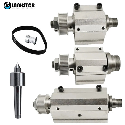 Spindle Assembly for Woodworking Mini Lathe Beads Locomotive Lathe 65 Small 50 Three-jaw Rotary Chuck 80 Four-jaw Chuck