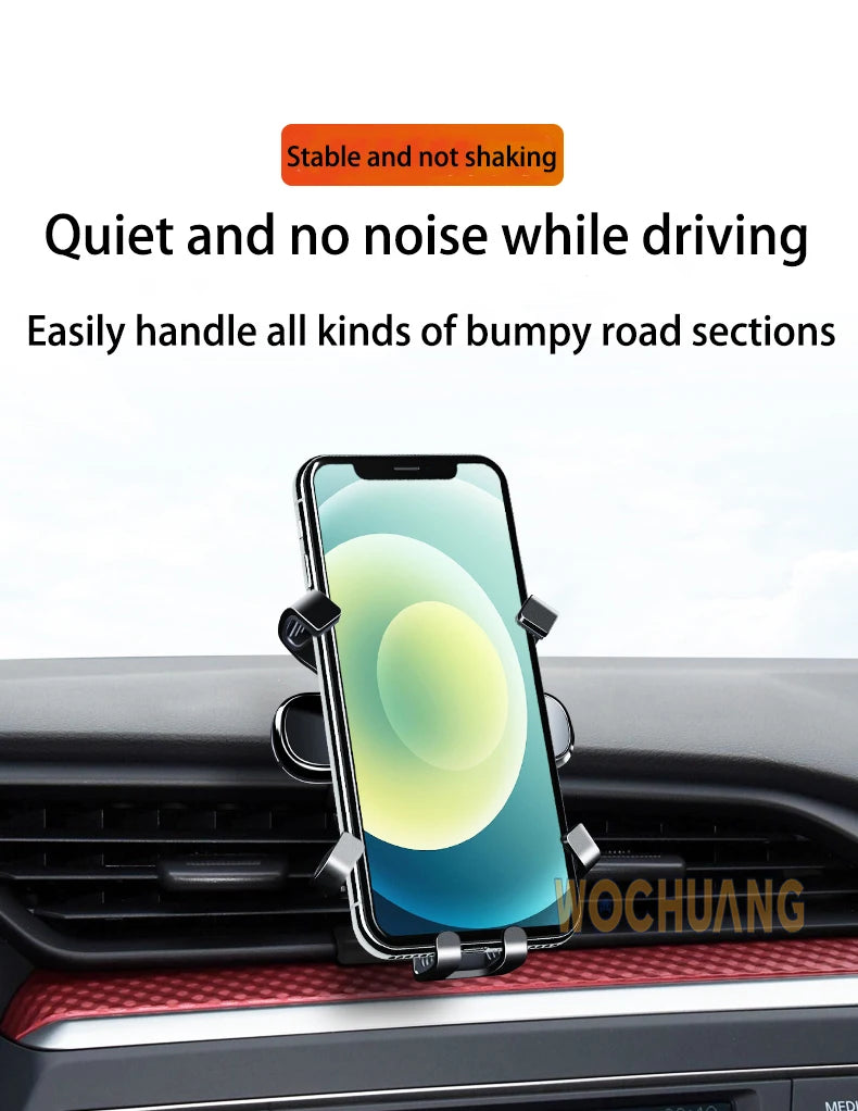 Car Phone Holder For Land Rover Range Rover Sport 2014-2022 GPS Special Gravity Navigation Mobile Bracket 360 Degree Rotating