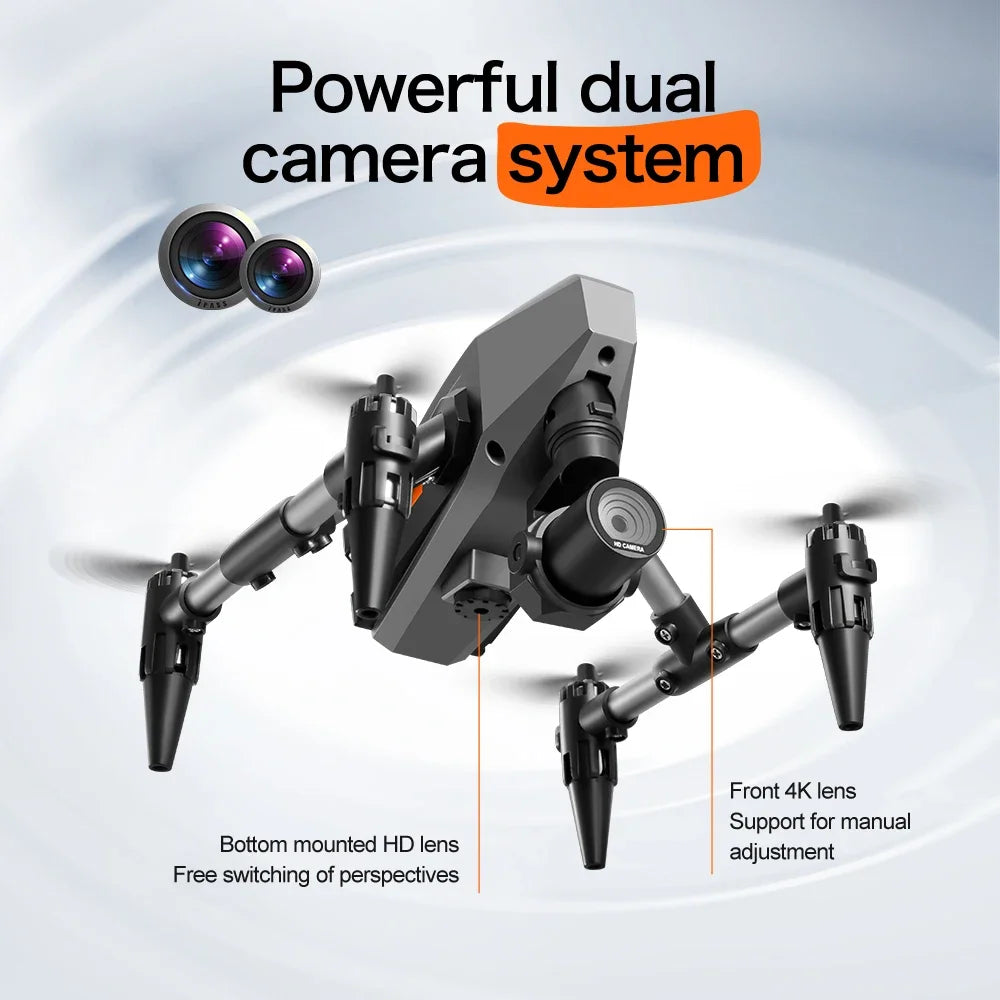 New XD1 Mini Drone FPV Professional 8K Dual Camera 5G WIFI GPS Height Maintaining Four Sides Obstacle Avoidances Quadcopter Toys