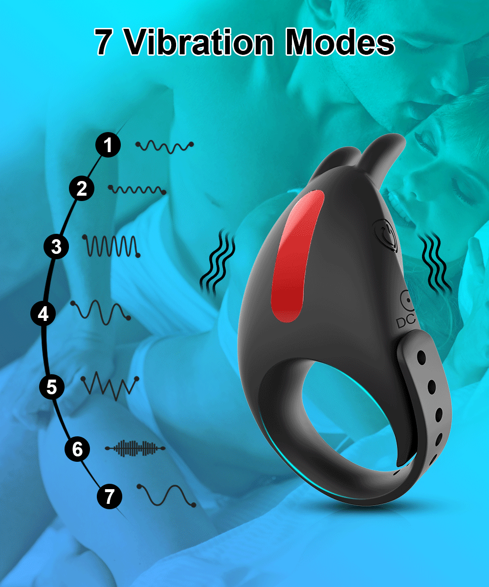 Adjustable Cock Ring for Men Vibrating Penis Ring Remote Control Ejaculation Delay Clitoris Stimulation Sex Toy for Couples