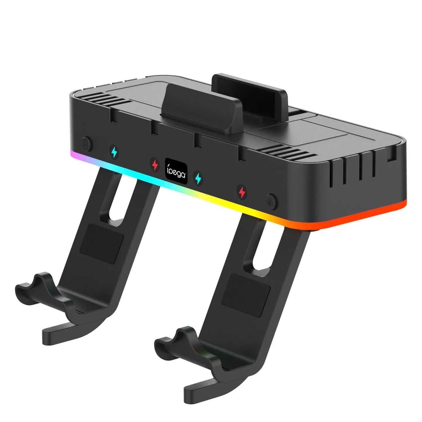 IPEGA PG-SW107 RGB Switch Wall Mount with Joy-Con Charger, Switch Holder for Nintendo Switch / OLED with Switch Organizer