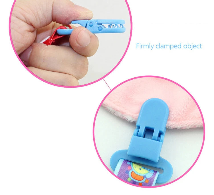 3Pcs/Set Baby Pacifier Clip Pacifier Chain Dummy Clip Nipple Holder for Baby Cartoon Print Child Pacifier Clips Soother Holder