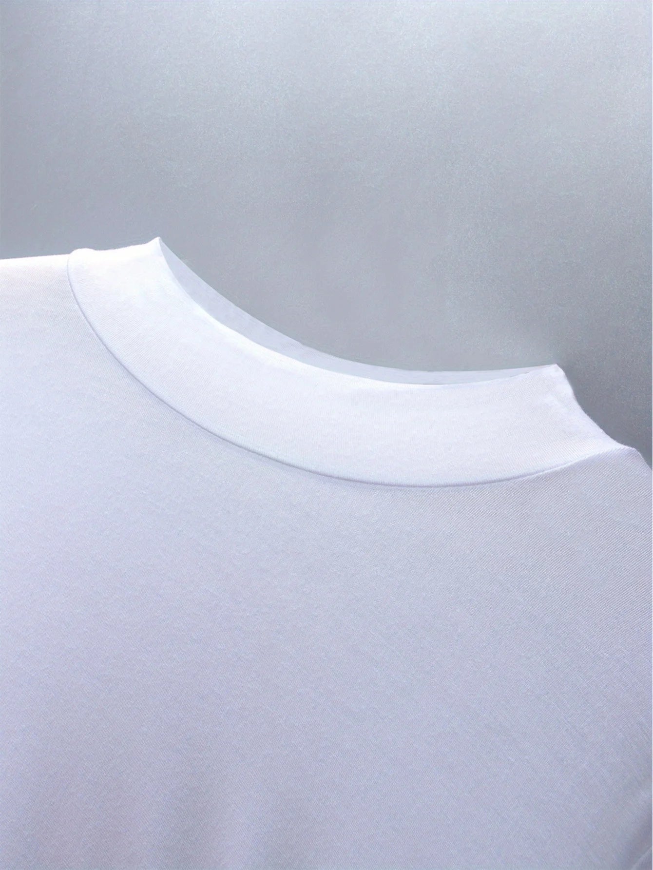 Clearance_1pcs Men's Breathable Soft Comfy High Stretch Short Sleeve High Neck Base Layer For Spring Autumn, Men's Undershirts_C