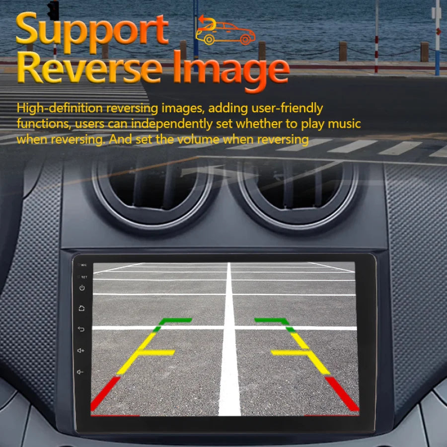 9/10 inch 2ID Universal Car Radio CarPlay Android 12 Auto radio  WIFI GPS Bluetooth Audio Multimedia Video Player For HYUNDA KIA