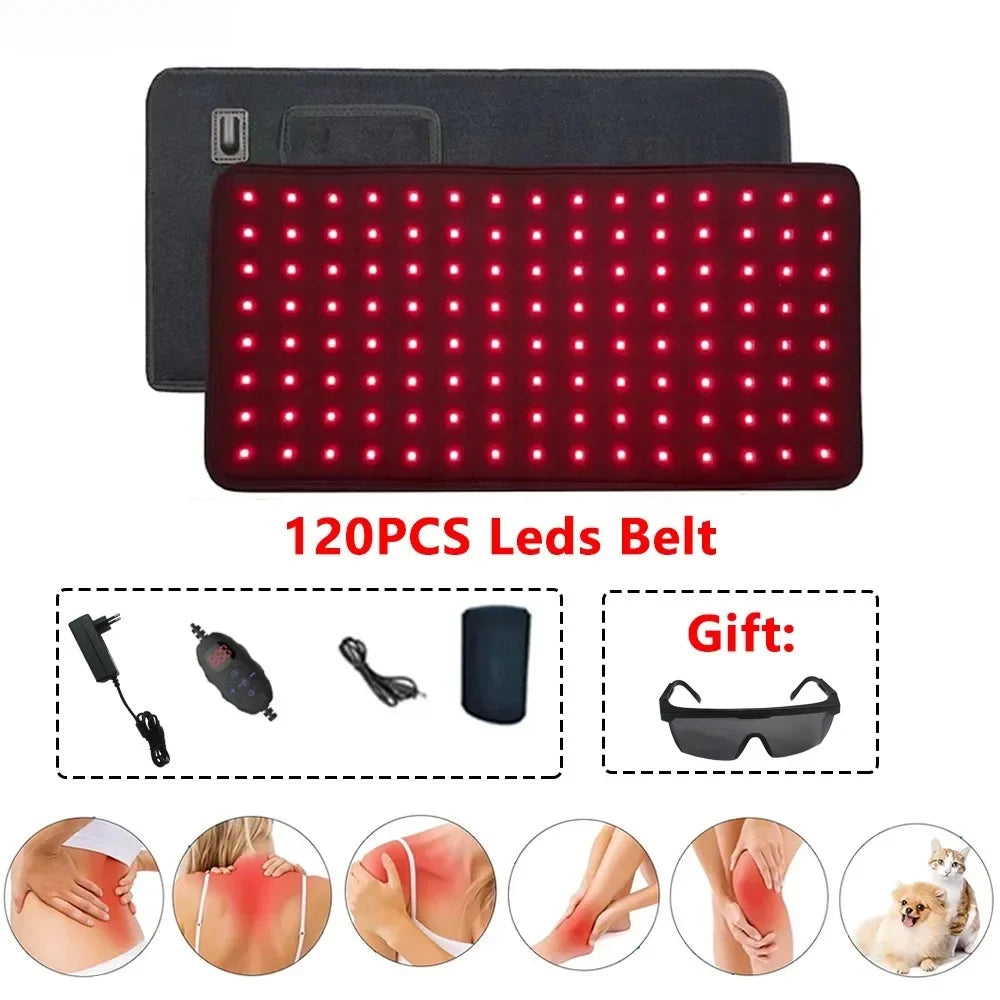 Wholesale LED Red Light Therapy Belt 660&850 nm Infrared Light Therapy Pad for Deep Therapy for Body Joint Muscle Pain Relief
