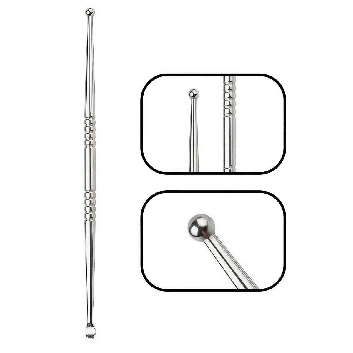 2/10pcs Tonsil Stone Removal Ear Wax Remover Tool Steel Remover Mouth Cleaning Care Tools Tonsil Stone Remover Health Care