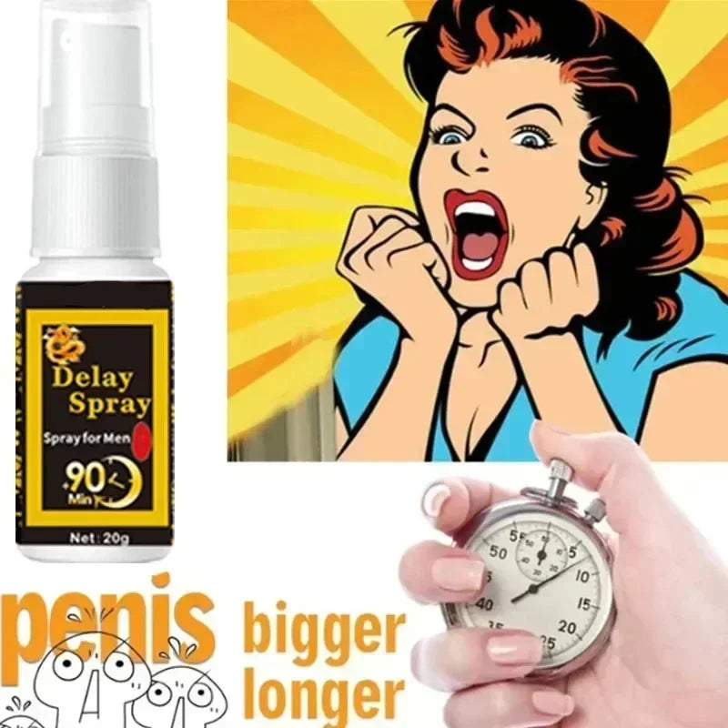 Male Sex Delay Spray Prevent Prematur Ejaculation Lasting Prolong Products External Penis Growth Enlargement Fast Erection Serum