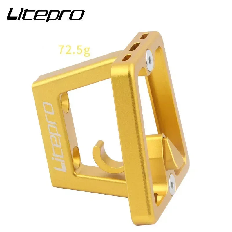 Litepro Folding Bike Front Bag Carrier Block BracketSuitable For DAHON/ FNHON/ Brompton Folding Bike Front Carrier Mount Adapter