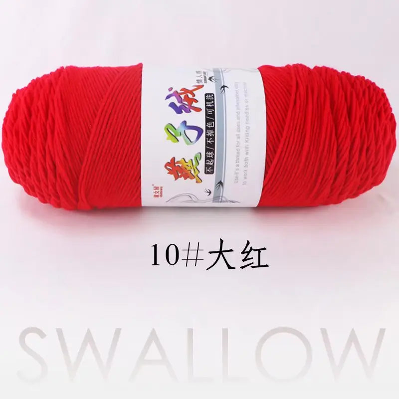 1Pc 200g Milk Cotton yarn for hand knitting Acrylic Crocheting Thread Yarn Crochet Doll sweater bag blanket slipper