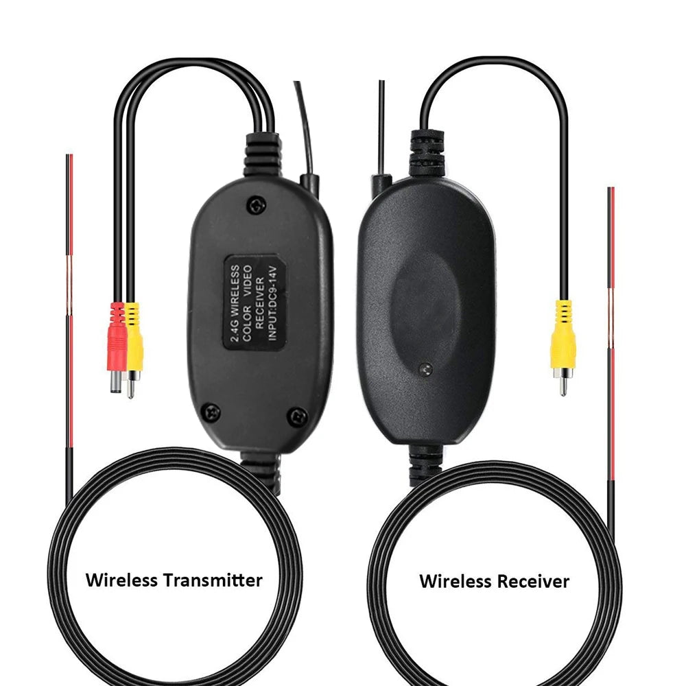 AMPrime 2.4G Wireless Module Transmitter & Receiver Car Reverse Rear View Backup Camera Monitor Parking Assistance Vehicle Cam