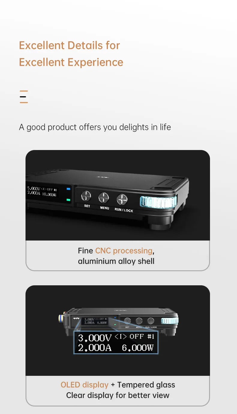 Miniware MDP-P906 Digital Power Supply Adjustable 30V 10A CV CC Output DC Mini Laboratory Programmable Linear Power Meter Module