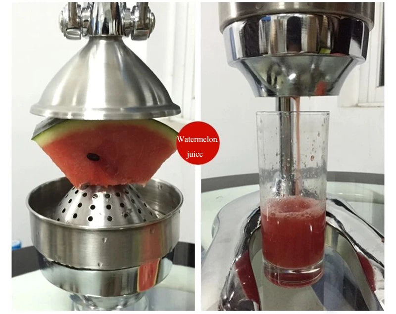 Manual Fruit Juicer Stainless Steel Manual Orange Lemon Squeezer Juicer