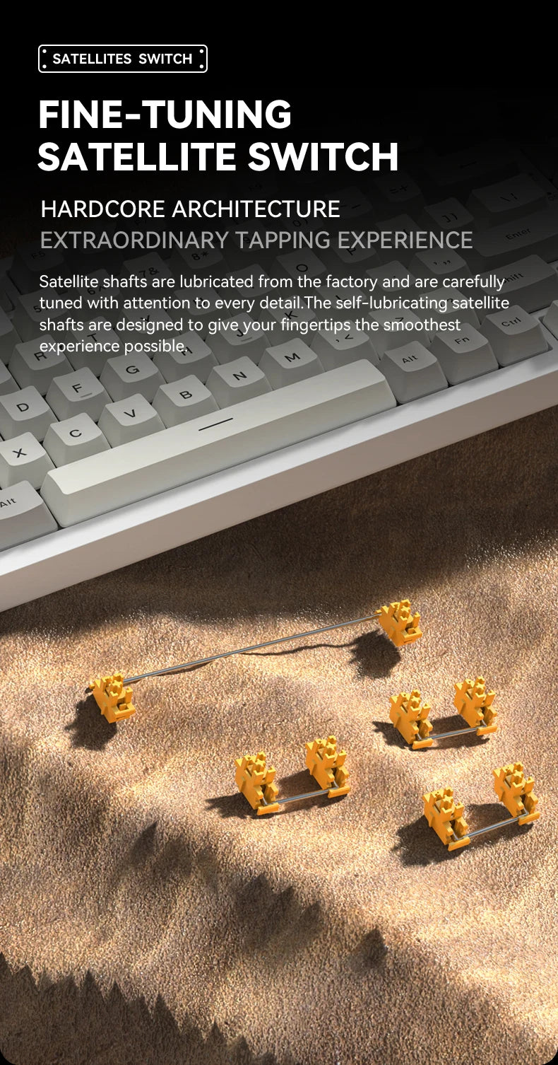Attack Shark K85 Mag Customisable Mechanical Keyboard,Magnetic Switch,Hot-swappable,Metal Knobs,Suitable for FPS. games,Win&Mac