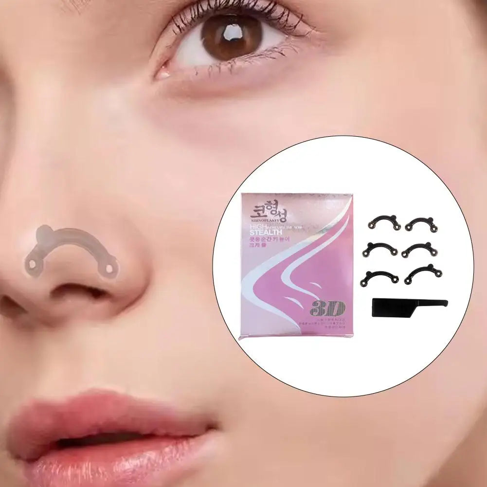 A set Beauty Nose Up Lifting Bridge Shaper Nose Clip Nose Bridge Straightening Nose Curler Massage Tool Nose Shaping Clip