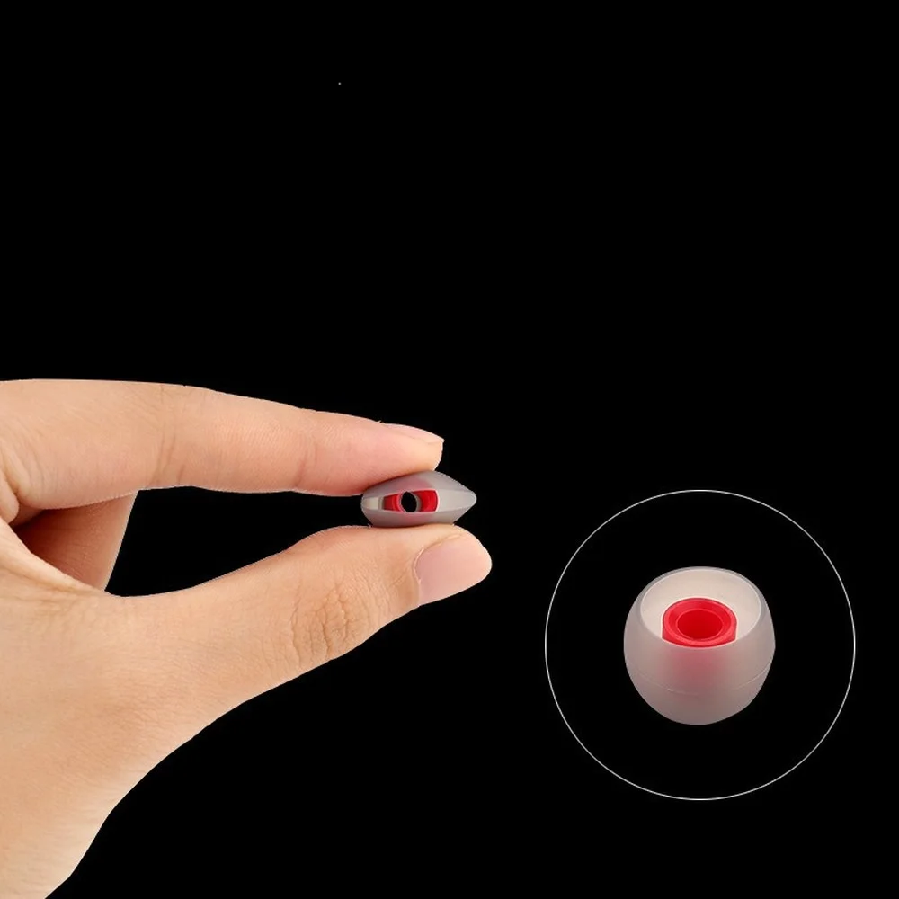 Ivinxy 12pcs Layer Silicone In-Ear Earphone Covers Cap Replacement Earbud Bud Tips Earbuds eartips Earplug Ear pads cushion