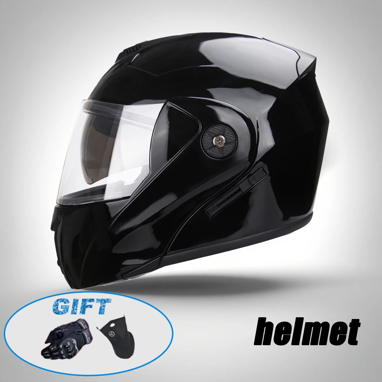 New Modular Motorcycle helmet full face racing with Double sun visor Women man flip up helmet Double lens DOT