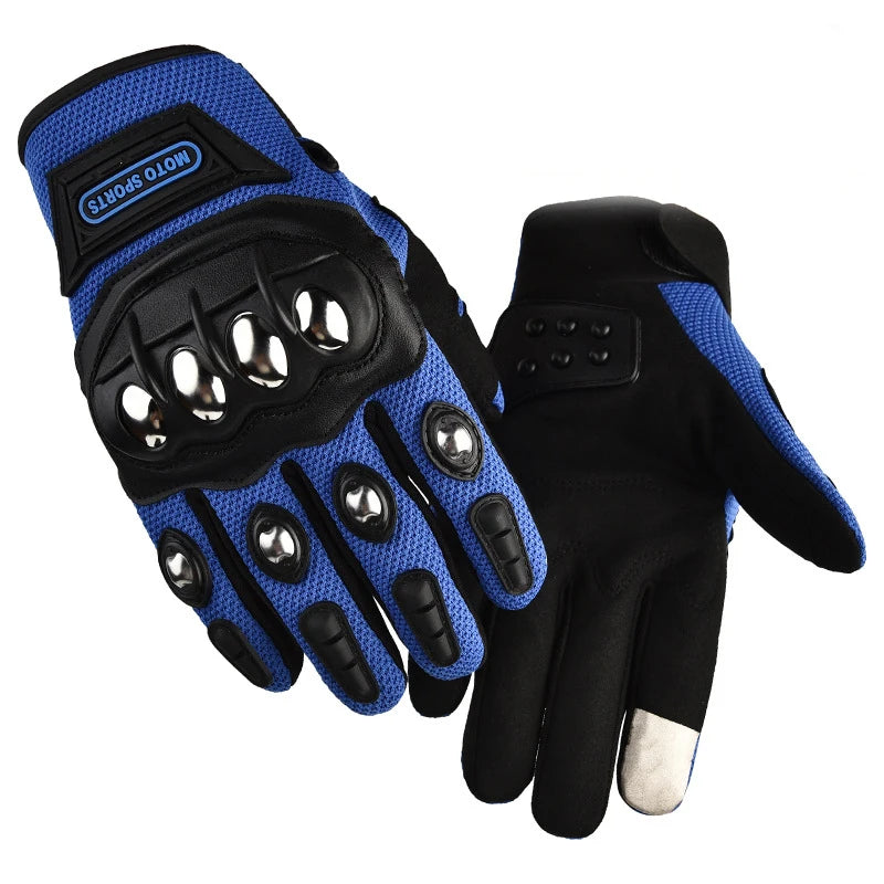 Tactical Gloves Steel Safety Outdoor Cycling Equipment Brass Knuckle Motorcycle Powersports Racing Bicycle Self Defence For Man