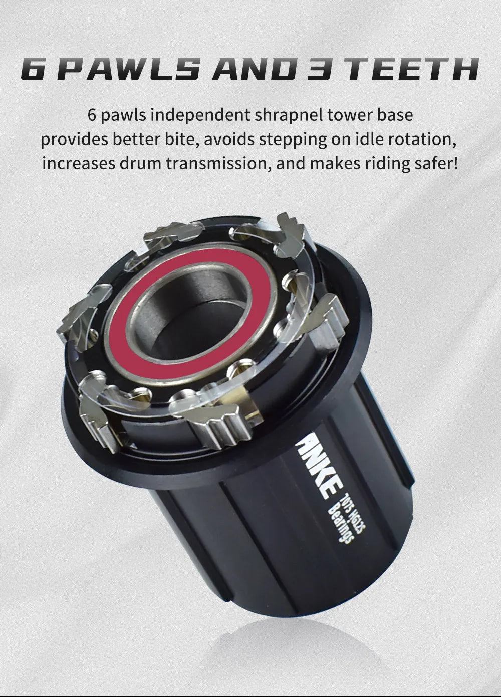 TANKE 120 Click Hub Bearing MTB Hub Front Rear 32 36 Holes Disc Brake Bicycle Hubs 7 8 9 10 11 12 Speed Quick Release 6 Pawl Hub