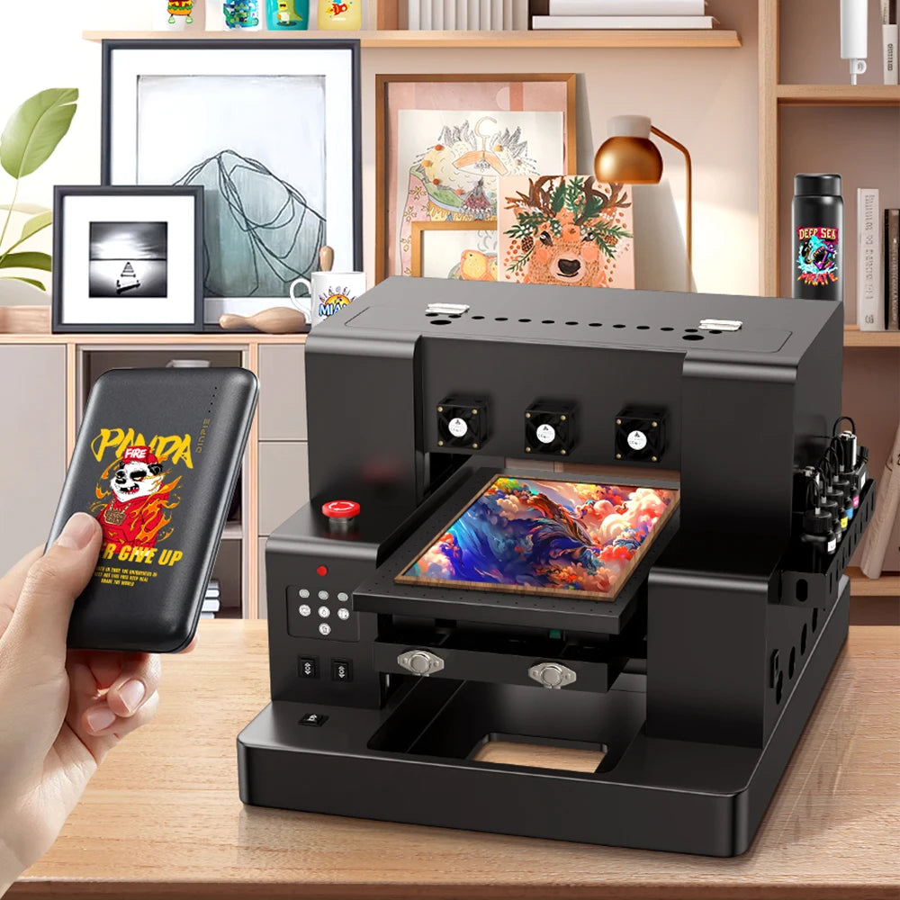 A4 UV DTF Printer XP600 impresora UV Flatbed Printer UV DTF Sticker Printing Machine For Acrylic Bottle Mug TPU