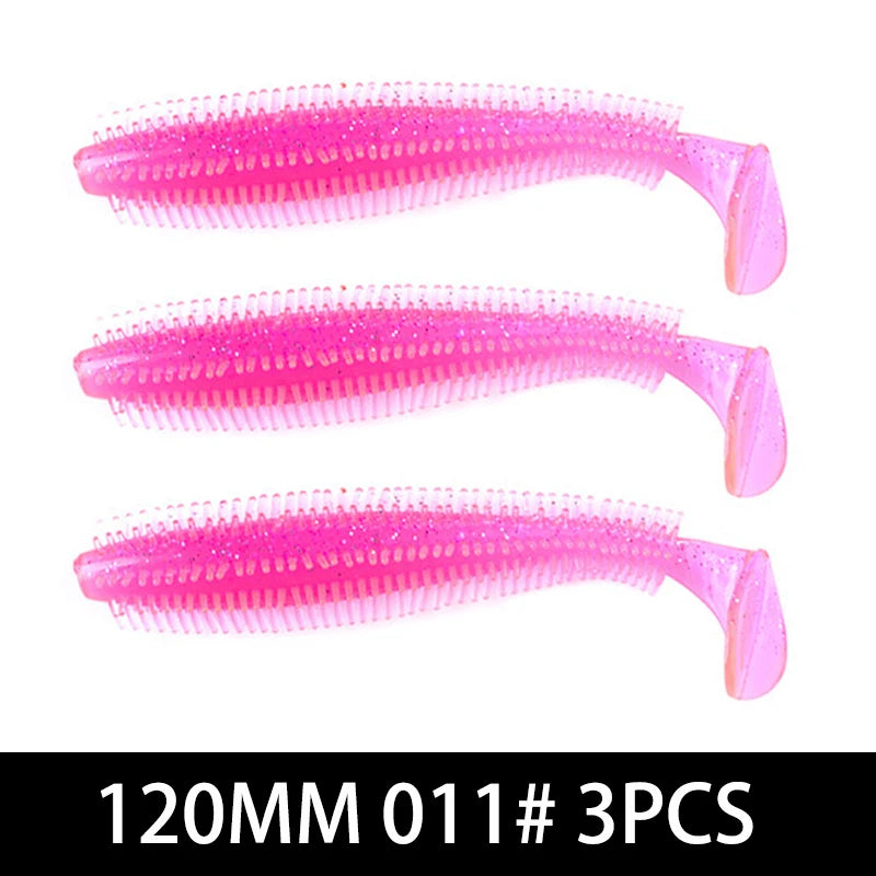 Silicone Soft Bait Fishing lure With Particles Fishing Bait 80MM120MM Pike Perch Fishing Artificial Bait Simulation Bait рыбалка